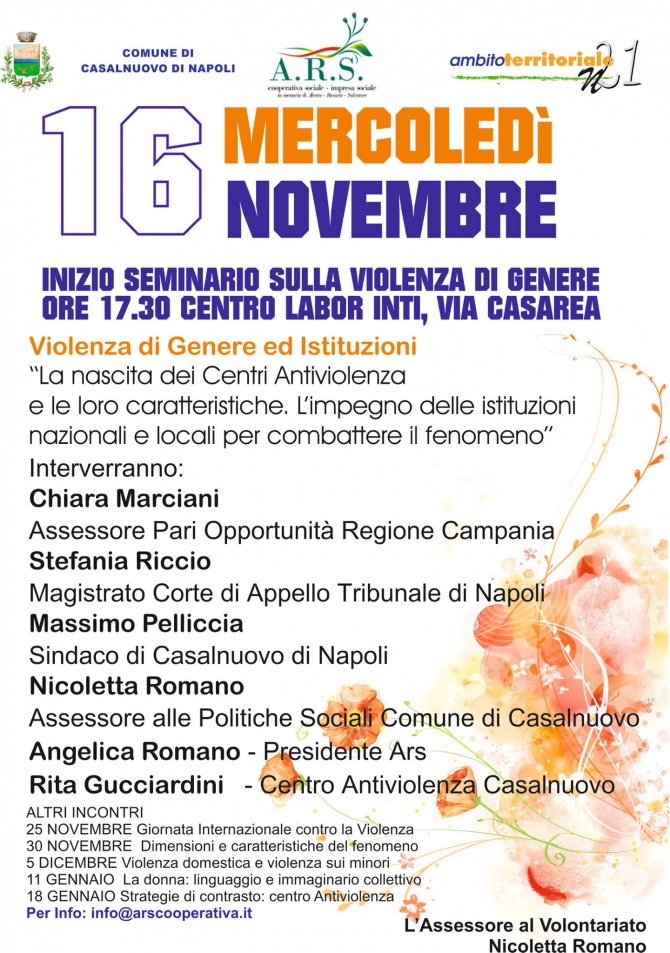 Seminario sulla violenza di genere